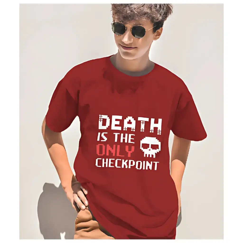 Martand death is checkpoint : Unisex oversized t-shirt