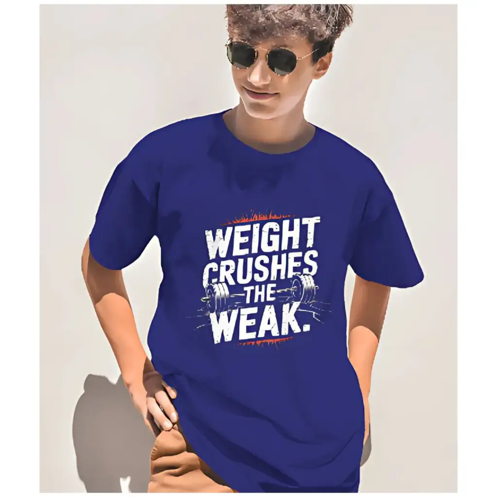 Martand weight crushes weak : Gym unisex oversized t-shirt