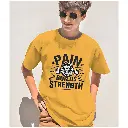 Martand pain builds strength : Gym lovers unisex oversized t-shirt