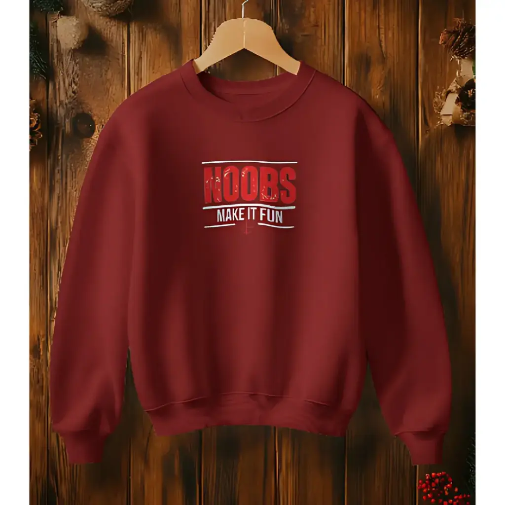 Martand noobs gaming design printed sweatshirt