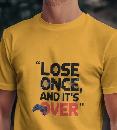 Martand lose once : Men's t-shirt for gamers