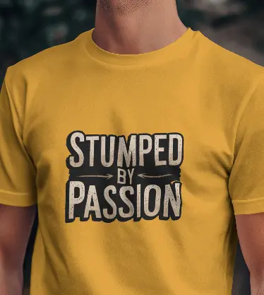 Martand stumped by passion : Cricket themed t-shirt for men