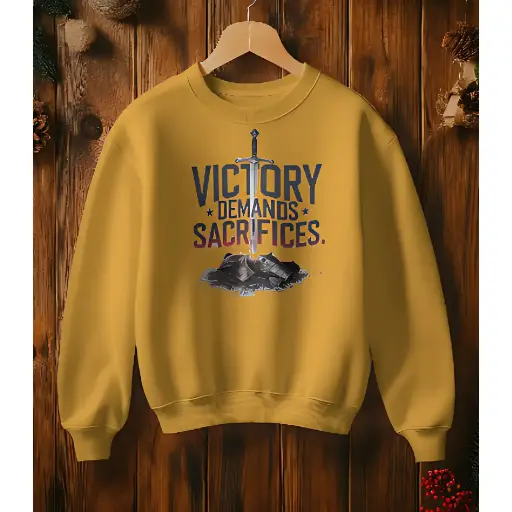 Martand victory quote with sword : Gamers sweatshirt