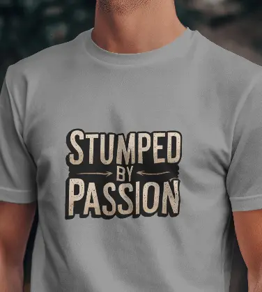 Martand stumped by passion : Cricket themed t-shirt for men