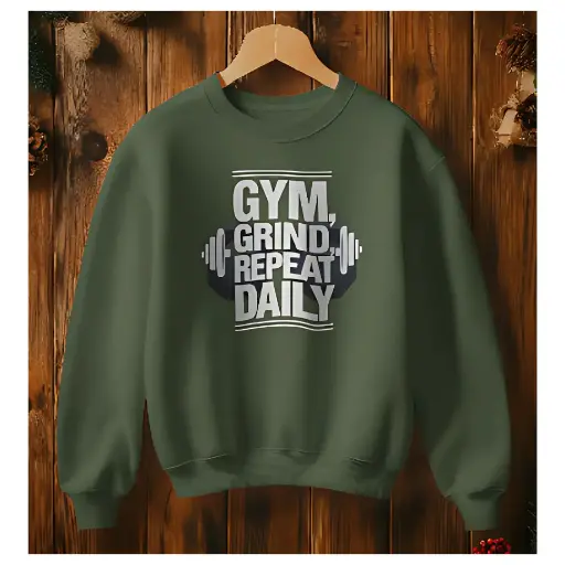 Martand gym, grind, repeat : Unisex sweatshirt