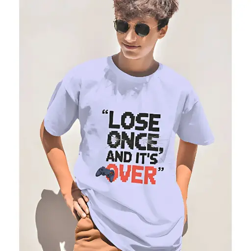 Martand lose once and its over : Unisex oversized t-shirt for gamers