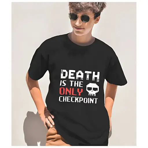 Martand death is checkpoint : Unisex oversized t-shirt