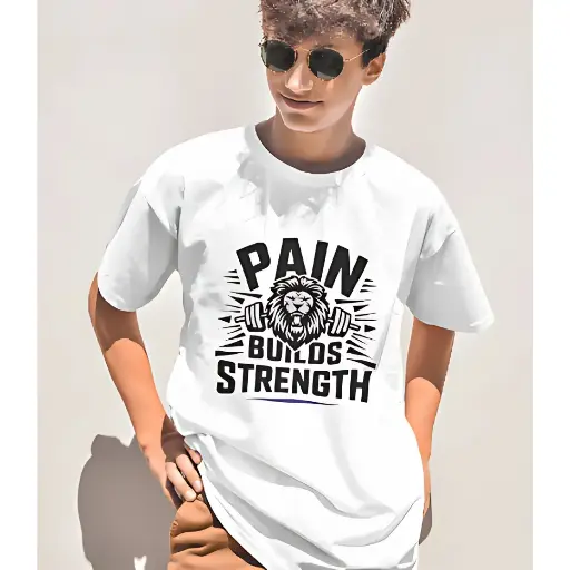 Martand pain builds strength : Gym lovers unisex oversized t-shirt